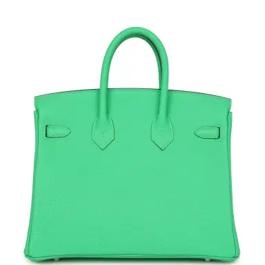 HERMÈS Hermes Birkin 25 Vert Comics Togo Palladium Hardware | Thumbnail 4 HERMÈS Hermes Birkin 25 Vert Comics Togo Palladium Hardware | Thumbnail 4
