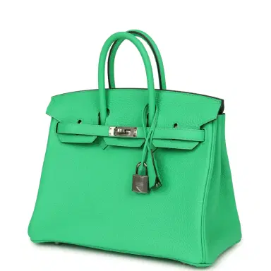 HERMÈS Hermes Birkin 25 Vert Comics Togo Palladium Hardware | Thumbnail 5 HERMÈS Hermes Birkin 25 Vert Comics Togo Palladium Hardware | Thumbnail 5