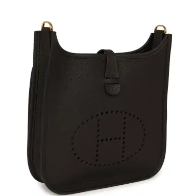 HERMÈS Hermes Evelyne 23 Bai Brun Clemence Gold Hardware | Thumbnail 2 HERMÈS Hermes Evelyne 23 Bai Brun Clemence Gold Hardware | Thumbnail 2