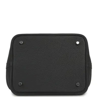 HERMÈS Hermes Picotin Lock 22 Ardoise Clemence Palladium Hardware | Thumbnail 6 HERMÈS Hermes Picotin Lock 22 Ardoise Clemence Palladium Hardware | Thumbnail 6