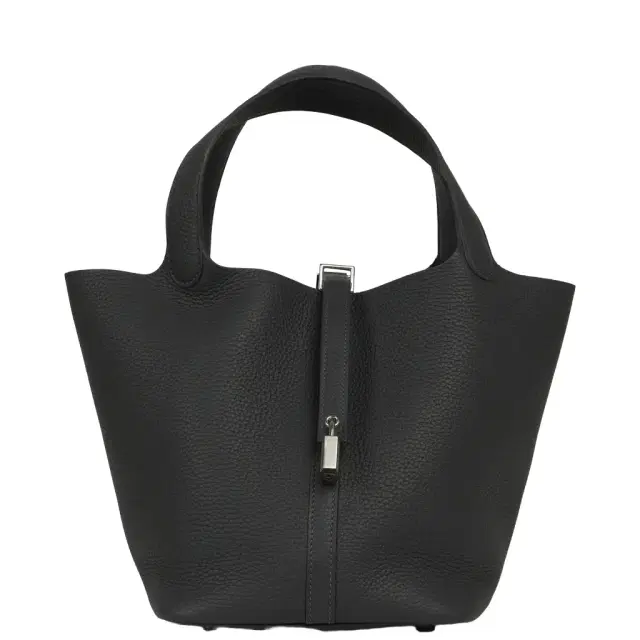 HERMÈS Hermes Picotin Lock 22 Ardoise Clemence Palladium Hardware