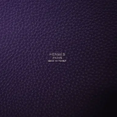 HERMÈS Hermes Picotin Lock 22 Purple Clemence Palladium Hardware | Thumbnail 7