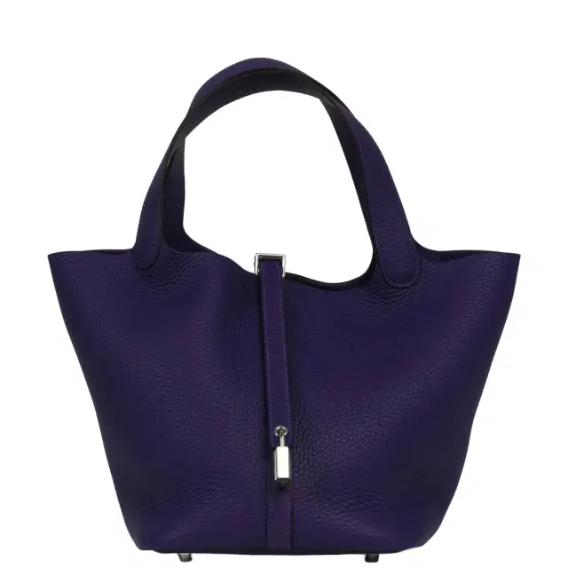 HERMÈS Hermes Picotin Lock 22 Purple Clemence Palladium Hardware