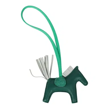 HERMÈS Hermes Rodeo Bag Charm PM Touch Malachite, Bleu Brume Milo Lambskin, Menthe Matte Alligator Touch | Thumbnail 2 HERMÈS Hermes Rodeo Bag Charm PM Touch Malachite, Bleu Brume Milo Lambskin, Menthe Matte Alligator Touch | Thumbnail 2