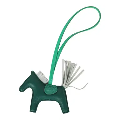HERMÈS Hermes Rodeo Bag Charm PM Touch Malachite, Bleu Brume Milo Lambskin, Menthe Matte Alligator Touch | Thumbnail 1 HERMÈS Hermes Rodeo Bag Charm PM Touch Malachite, Bleu Brume Milo Lambskin, Menthe Matte Alligator Touch | Thumbnail 1
