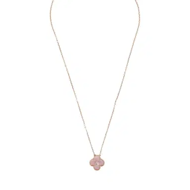 Van Cleef & Arpels Van Cleef & Arpels 2025 Holiday Vintage Alhambra Pendant Necklace Pink Mother Of Pearl 18K Rose Gold & Diamonds | Thumbnail 1 Van Cleef & Arpels Van Cleef & Arpels 2025 Holiday Vintage Alhambra Pendant Necklace Pink Mother Of Pearl 18K Rose Gold & Diamonds | Thumbnail 1