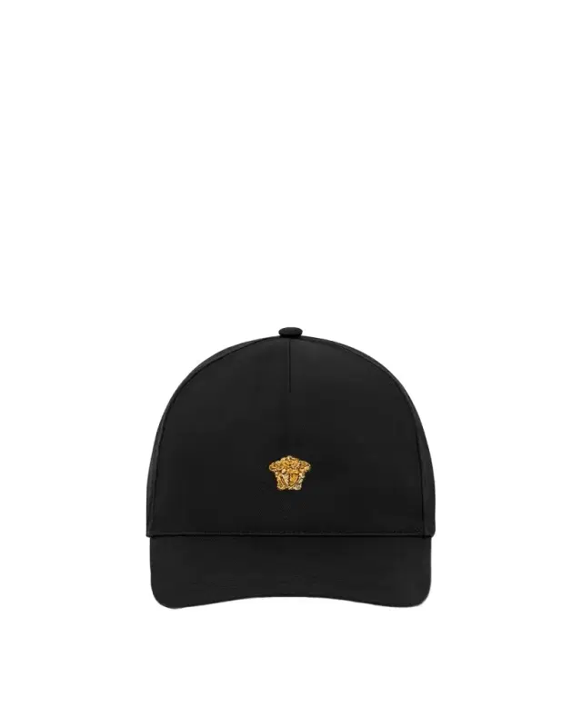 Versace Embroidered Canvas Baseball Cap