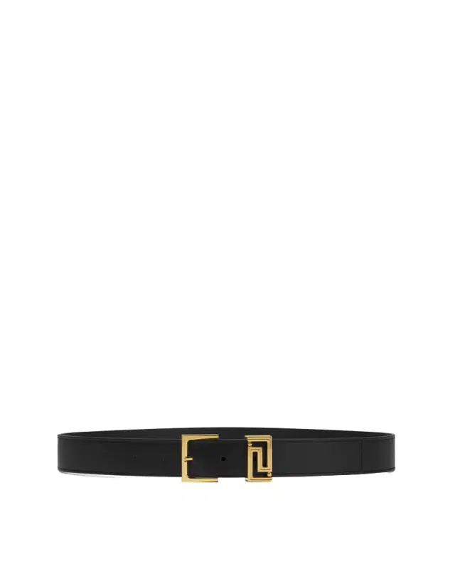 Versace Greca Leather Belt 1.2"