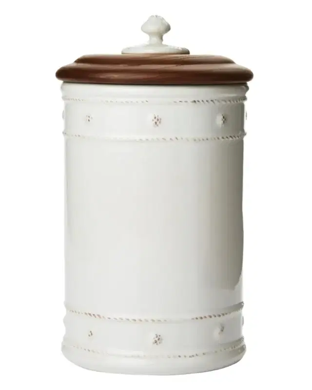Berry & Thread 10" Canister with Wooden Lid Berry & Thread 10" Canister with Wooden Lid