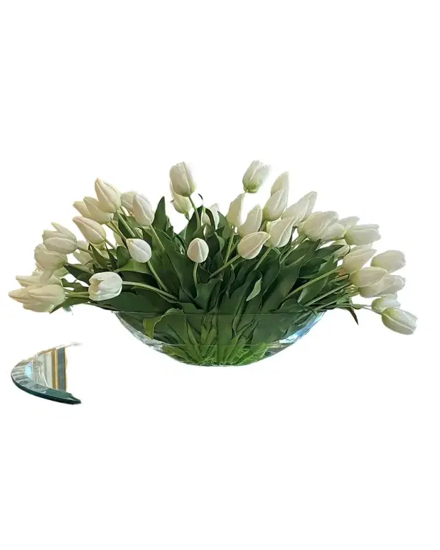 Winward Home Tulip Mix in Glass Bowl