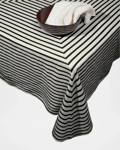 L'Objet Concorde Sateen Tablecloth, Medium, 70" x 90" | Thumbnail 2 L'Objet Concorde Sateen Tablecloth, Medium, 70" x 90" | Thumbnail 2