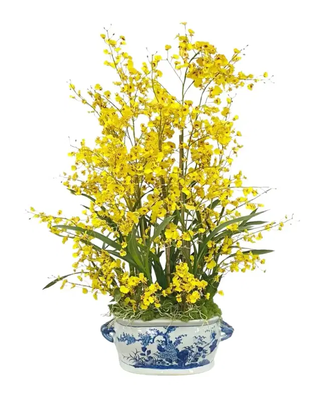 Winward Home Oncidium Faux Floral Arrangement in Pot