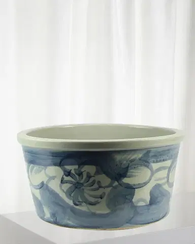 Winward Home Blue & White Ceramic Pot | Thumbnail 1