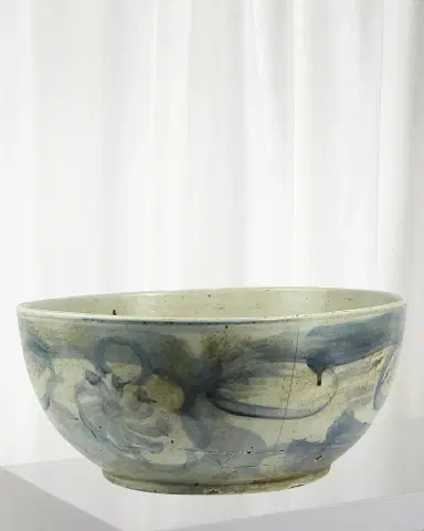 Winward Home Blue & White Ceramic Bowl | Thumbnail 1