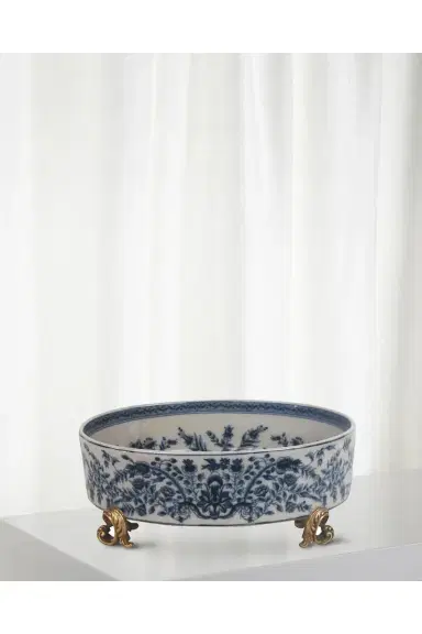 Winward Home Blue and White Planter | Thumbnail 2
