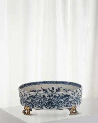 Winward Home Blue and White Planter | Thumbnail 1