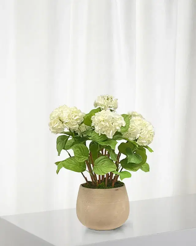 Winward Home Faux Hydrangeas in Planter