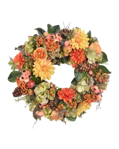 Winward Home Dahlia Hydrangea Wreath | Thumbnail 2