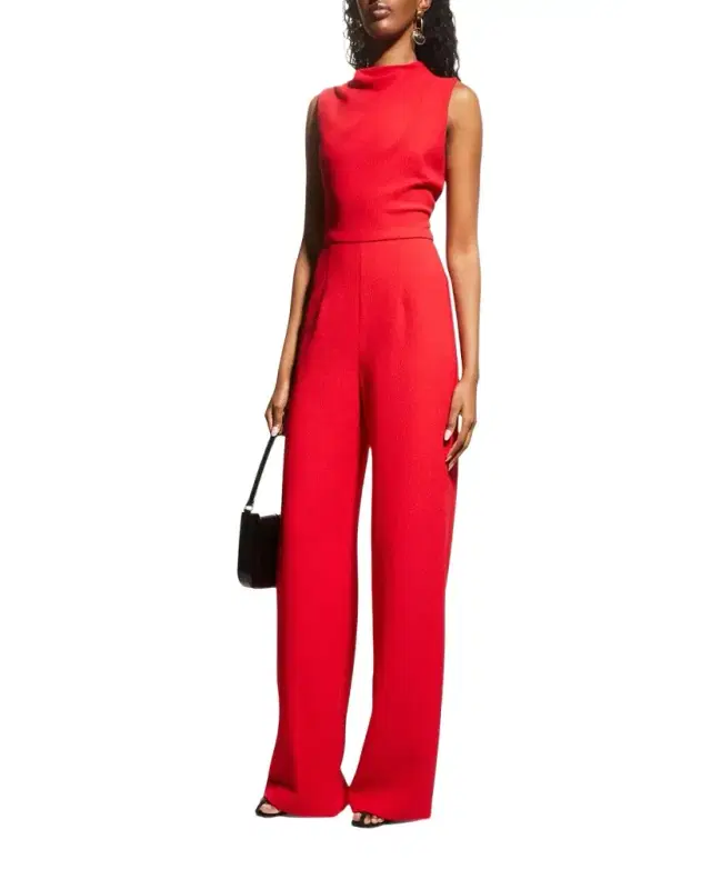 BLACK HALO Corrine High-Neck Sleeveless Jumpsuit