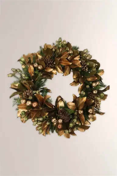 Winward Home Golden Holiday Deluxe Wreath | Thumbnail 3