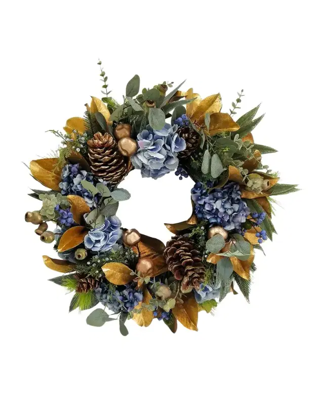 Winward Home 25" Holiday Hydrangea Wreath