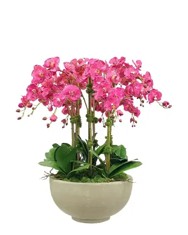 Winward Home Orchid Faux Floral Arrangement in Bowl | Thumbnail 2