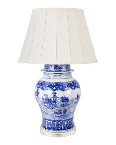 Winward Home Chinoiserie Ceramic Lamp, 30" | Thumbnail 1