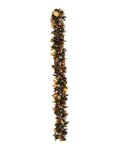 Winward Home 108" Deluxe Golden Holiday Garland | Thumbnail 1
