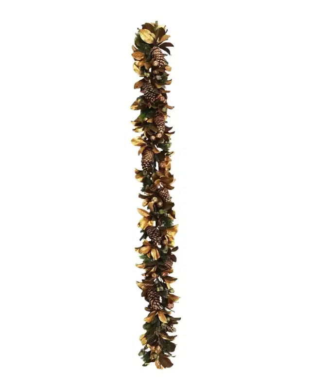 Winward Home 108" Deluxe Golden Holiday Garland