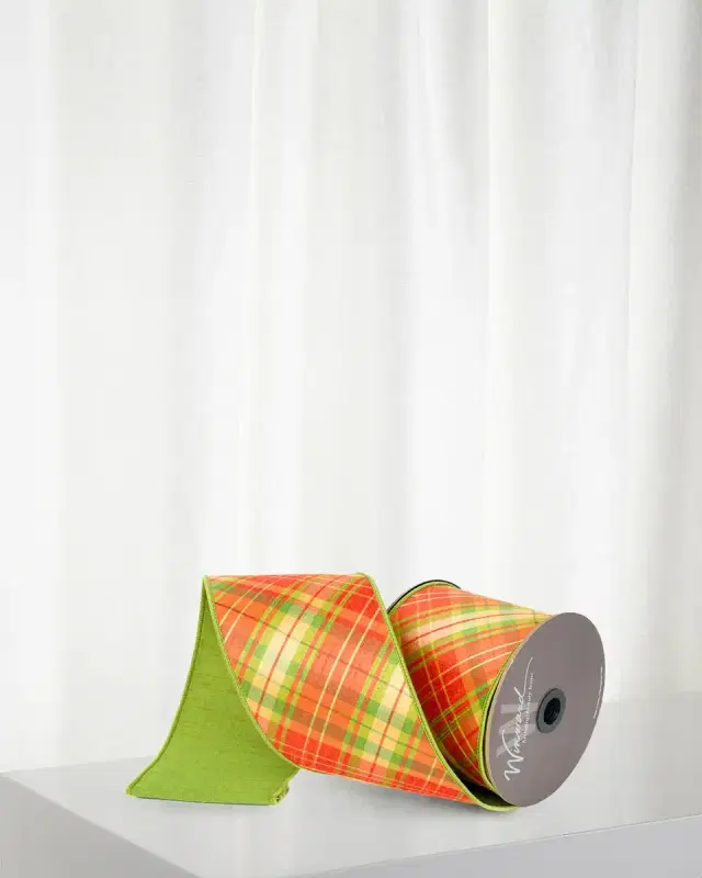 Winward Home Plaid Ribbon, 4"W x 10 Yards