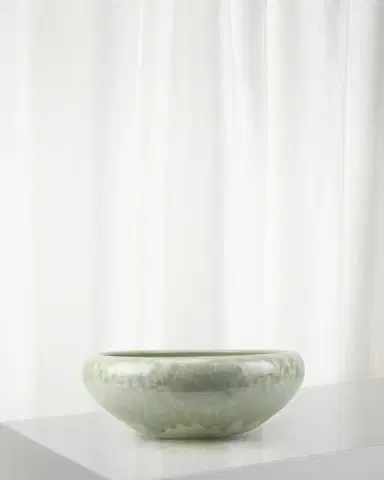 Winward Home Crystal Glaze Porcelain Bowl, 17" | Thumbnail 1