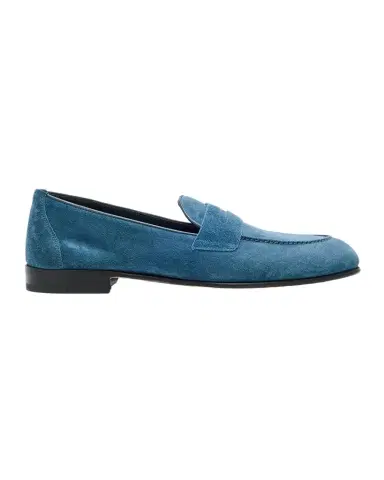 Brioni Men's Suede Penny Loafers | Thumbnail 1