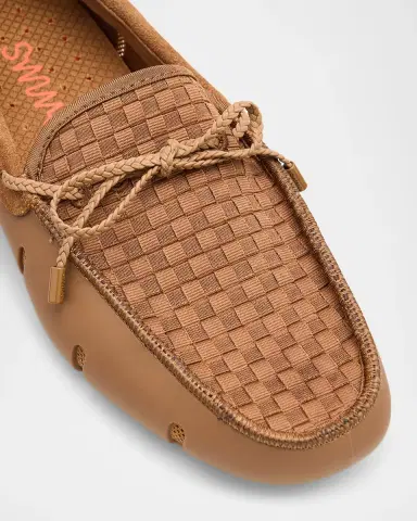 SWIMS Men's Woven Textile and Suede Drivers | Thumbnail 4 SWIMS Men's Woven Textile and Suede Drivers | Thumbnail 4
