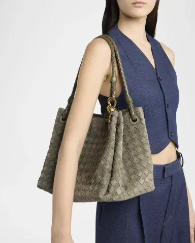 Bottega Veneta Large Parachute Suede Shoulder Bag | Thumbnail 2 Bottega Veneta Large Parachute Suede Shoulder Bag | Thumbnail 2