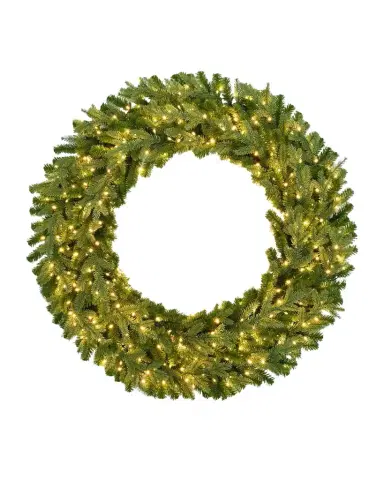 Winward Home Deluxe St. Catherine Pre-Lit Wreath, 36" Round | Thumbnail 1