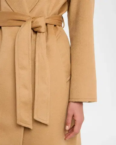 Sofia Cashmere Cashmere Belted Wrap Coat with Pick-Stitched Detail | Thumbnail 5 Sofia Cashmere Cashmere Belted Wrap Coat with Pick-Stitched Detail | Thumbnail 5
