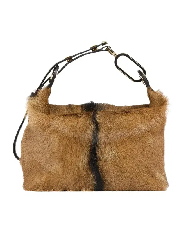 Flo Calf Hair Pouch Bag