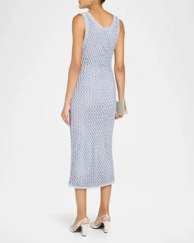 Diotima Emin Crystal Mesh Maxi Tank Dress | Thumbnail 3 Diotima Emin Crystal Mesh Maxi Tank Dress | Thumbnail 3