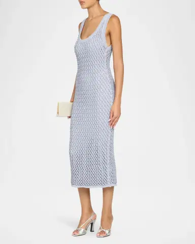 Diotima Emin Crystal Mesh Maxi Tank Dress | Thumbnail 4 Diotima Emin Crystal Mesh Maxi Tank Dress | Thumbnail 4