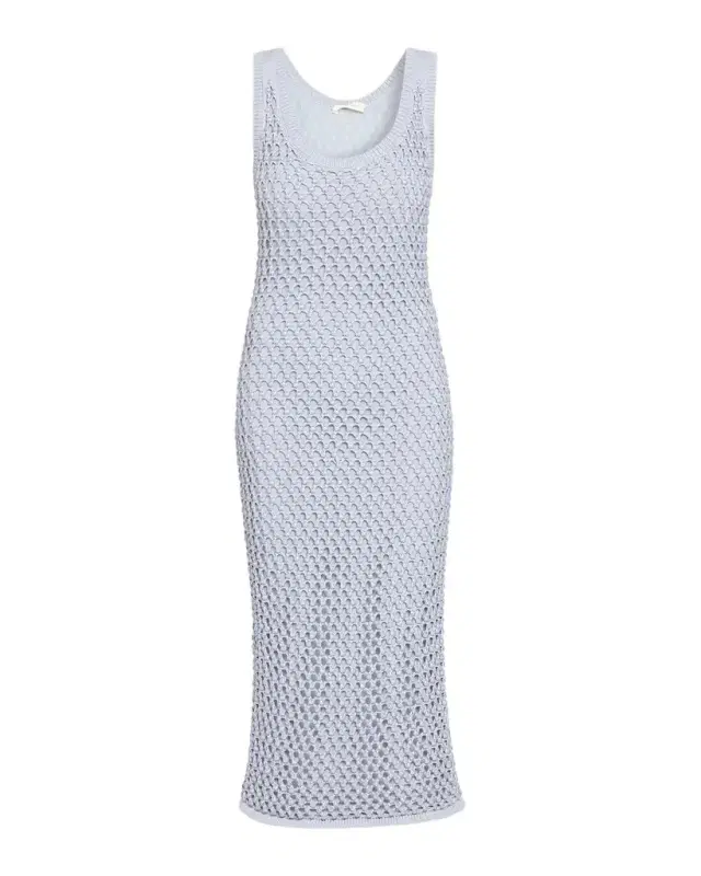 Emin Crystal Mesh Maxi Tank Dress