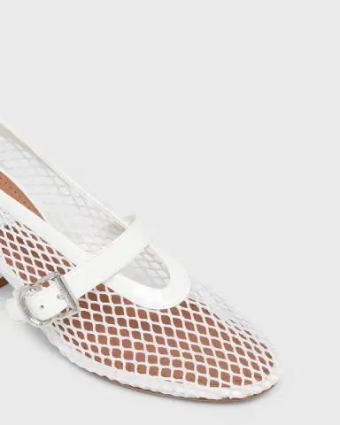 Alaïa 55mm Fishnet Ballerina Pumps | Thumbnail 3 Alaïa 55mm Fishnet Ballerina Pumps | Thumbnail 3