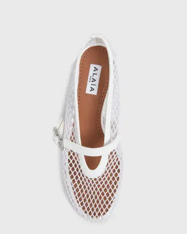 Alaïa 55mm Fishnet Ballerina Pumps | Thumbnail 4 Alaïa 55mm Fishnet Ballerina Pumps | Thumbnail 4