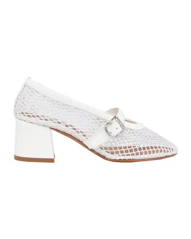 Alaïa 55mm Fishnet Ballerina Pumps