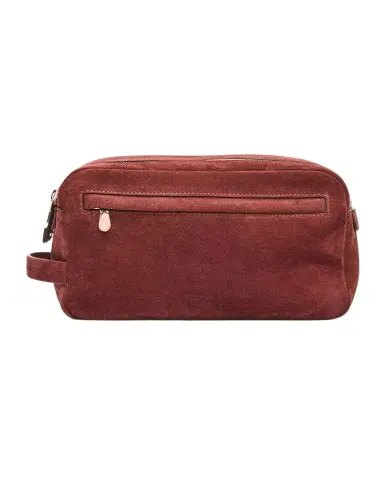 Brunello Cucinelli Men's Suede Travel Pouch | Thumbnail 1