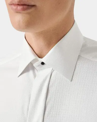 Eton Geometric Brocade Formal Contemporary-Fit Shirt | Thumbnail 4 Eton Geometric Brocade Formal Contemporary-Fit Shirt | Thumbnail 4