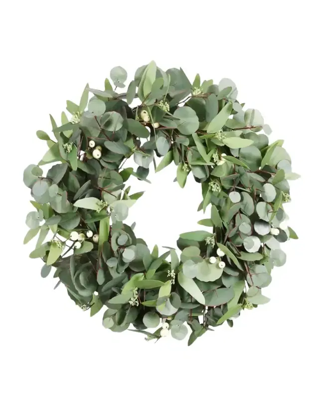 Winward Home Faux Eucalyptus 24" Wreath