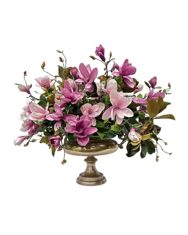 Winward Home Magnolia 43" Faux Floral Arrangement in Aluminum Urn | Thumbnail 2