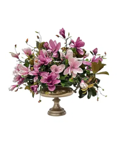 Winward Home Magnolia 43" Faux Floral Arrangement in Aluminum Urn | Thumbnail 1