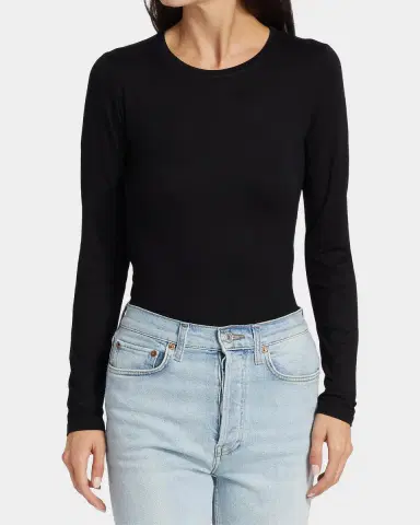 MAJESTIC FILATURES Soft Touch Long-Sleeve Crewneck T-Shirt | Thumbnail 4 MAJESTIC FILATURES Soft Touch Long-Sleeve Crewneck T-Shirt | Thumbnail 4
