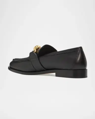 Bottega Veneta Astaire Metal-Knot Leather Loafers | Thumbnail 4 Bottega Veneta Astaire Metal-Knot Leather Loafers | Thumbnail 4